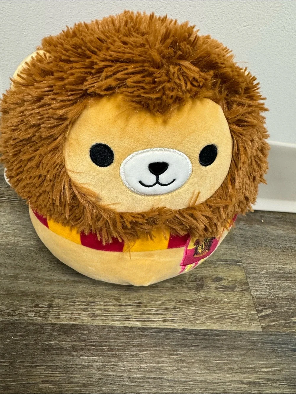 Kellytoy Squishmallows Gryffindor Lion Plush - Brown, Gold, Red with Tag